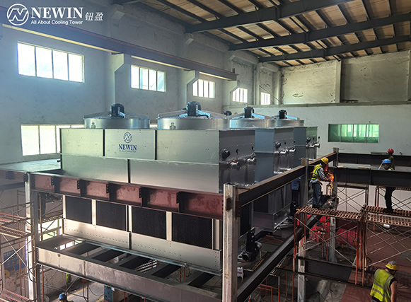 NWN系列逆流閉式冷卻塔應(yīng)用于注塑機(jī)降溫冷卻